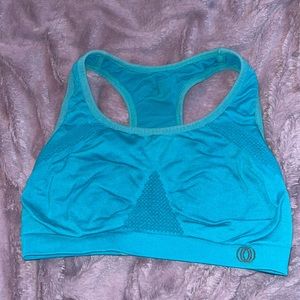 Blue sports bra